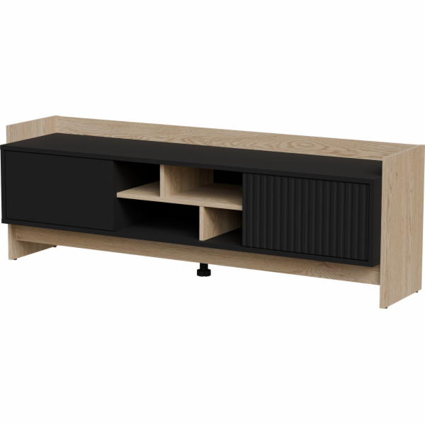 Cama RTV PORTO 2D skříň 150x38x50 dub/černá