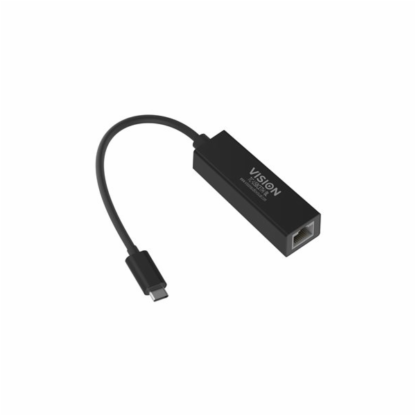 Vision TC-USBCETH/BL - Síťový adaptér - USB-C 3.1 - Gigab...