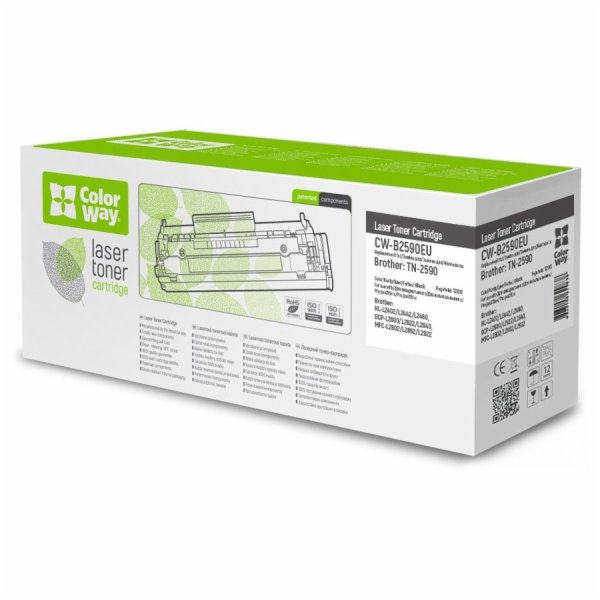 COLORWAY kompatibilní toner pro BROTHER TN-2590XL/ Černý/...
