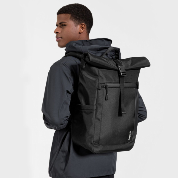 TomToc batoh Navigator T61 Rolltop Backpack L - Black
