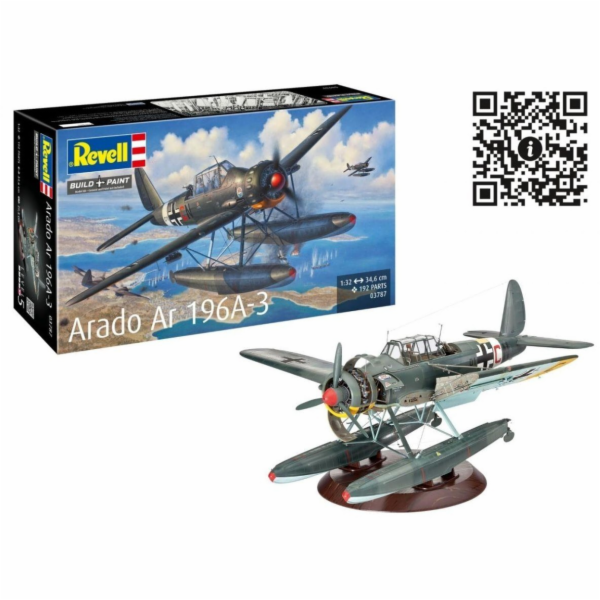 Revell Plastikový model hydroplánu ARADO AR 196A-3 v měří...