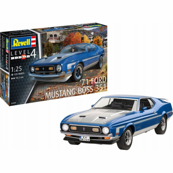 Revell Plastikový model auta 71 Ford Mustang Boss 351 1/25