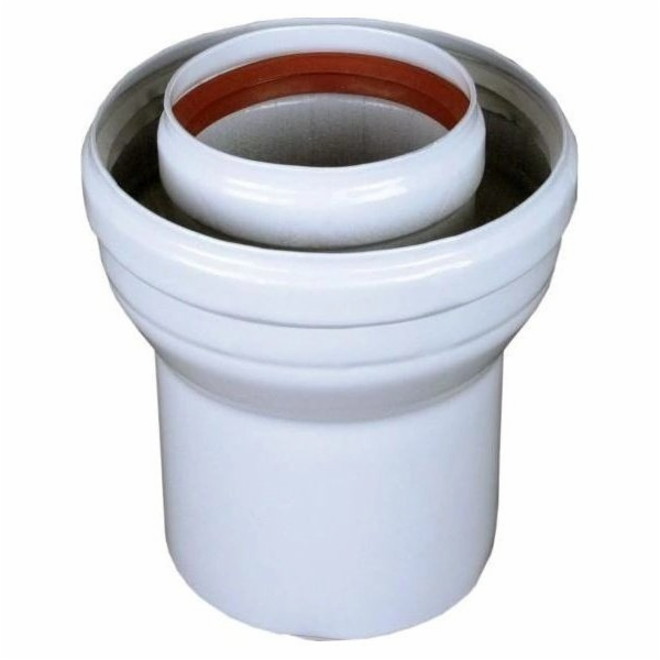 SpiroFlex Turbo koleno 60/100 až 80/125, redukce 90 stupň...