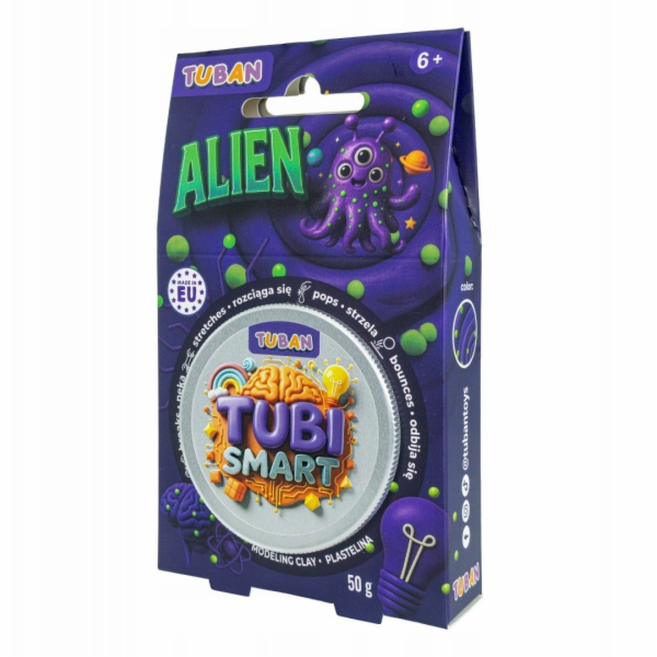 TUBAN Plastelínová tuba Smart - Vetřelec 50g