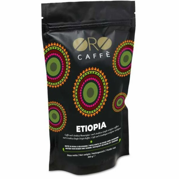Oro Caffe kávová zrna Etiopie 100% Arabica 250g