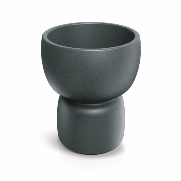 PROSPERPLAST Gelová nádoba DUALA ROUND, plastová, šedá