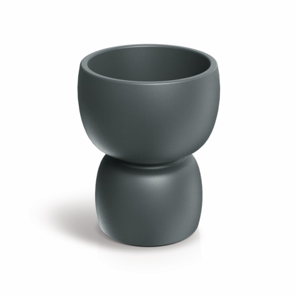 PROSPERPLAST Gelová nádoba DUALA ROUND, plastová, šedá