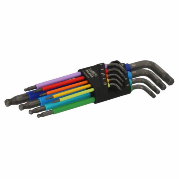 Sada šestihranných klíčů Bahco, 1,5-10 mm, 9dílná.