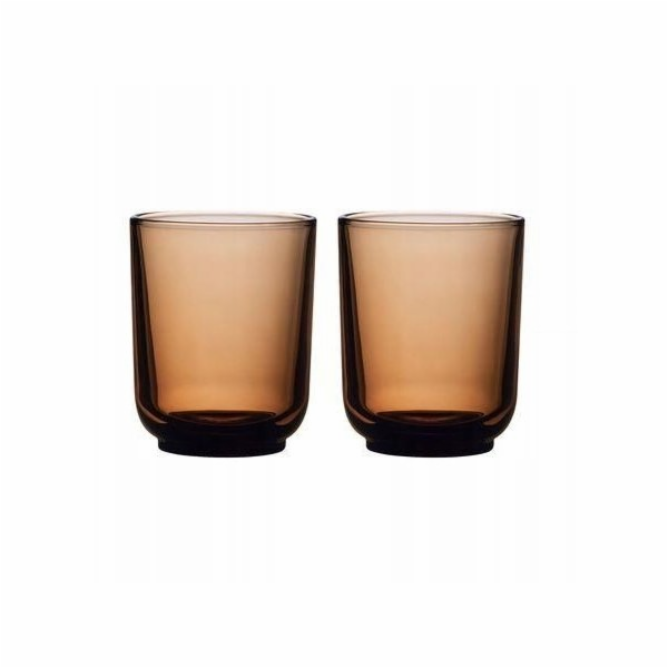 Fellow - Sada dvou sklenic na latte Pirch 320 ml - jantarová