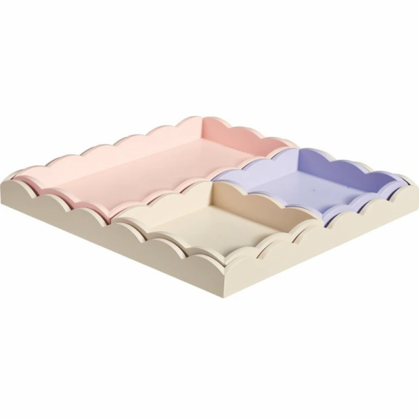 Home Styling Collection Sada 4 dřevěných táců, 30 x 30 x ...