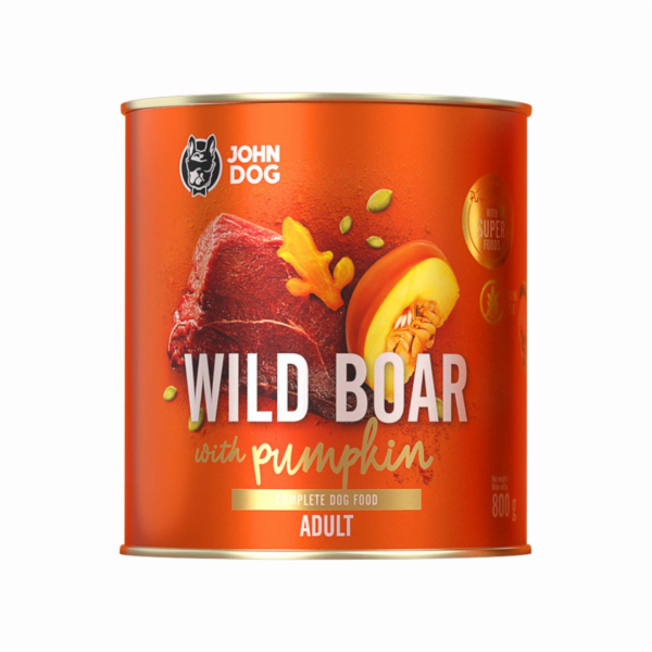 JOHN DOG Pumpkin Line Mono Wild boar with pumpkin - vlhké...