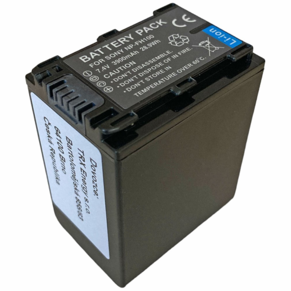 TRX baterie Sony NP-FH100 - Li-Ion 3900mAh - DECODED