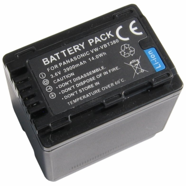 TRX baterie Panasonic VW-VBT380 - Li-Ion 3,6V 3900mAh