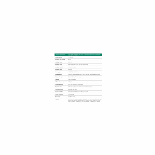 HPE PL MicroServer Gen11 6325P (3.5-5.2G/4C8T) 1x32G 2x4T...