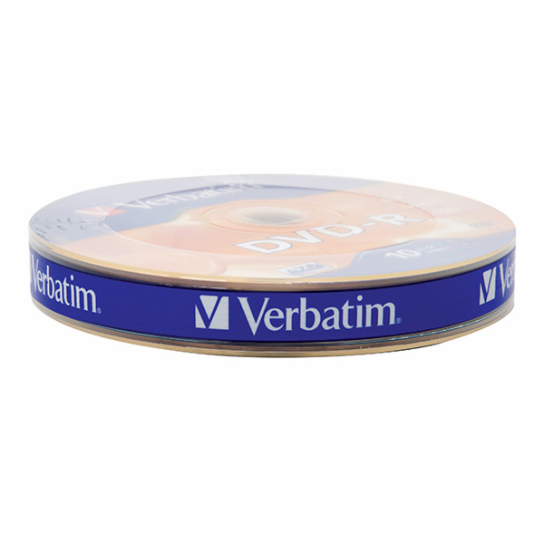 VERBATIM DVD-R 4,7 GB 16x 10-spindl RETAIL