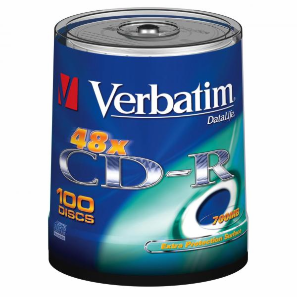 VERBATIM CD-R(100-Pack)Spindl/ExtraProtect/52x/700