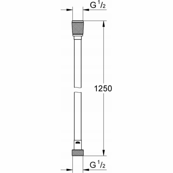 Grohe Sprchová hadice Sprchová hadice Grohe 1,25 m Silver...