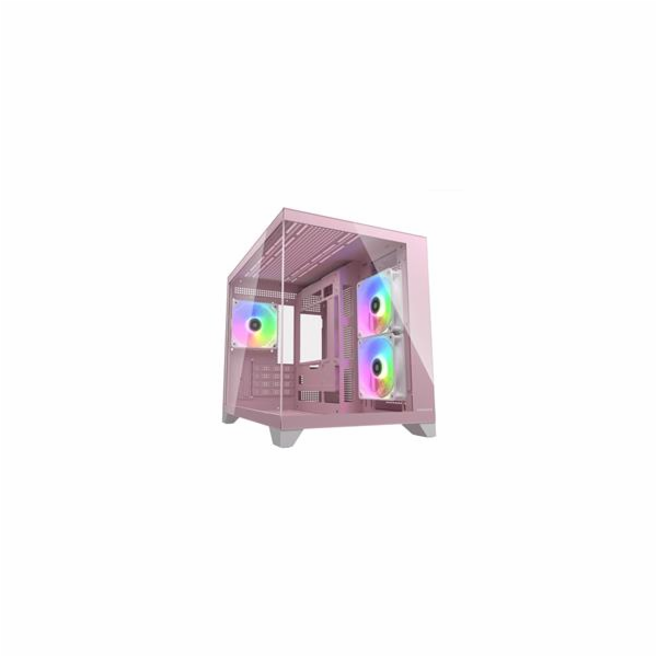COUGAR PC skříň FV150 RGB Pink Mini tower