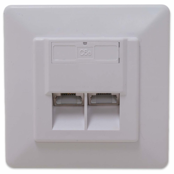 XtendLan Zásuvka 2x RJ-45, Cat6, stíněná, pod omítku, při...