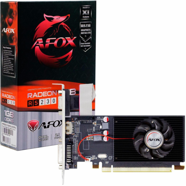 AFOX Grafická karta Radeon R5 230 1GB DDR3 64Bit DVI HDMI...