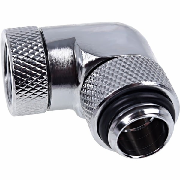 Alphacool Eiszapfen úhlový adaptér (chrom, 360° otočný, 9...