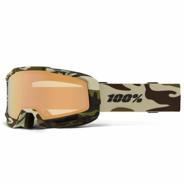 100% 100percent SNOW - OKAN HiPER Camo Copper ML Mirror