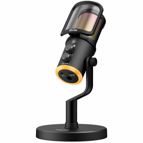 GENIUS streamovací mikrofon MIC-S400U/ USB-C/ USB/ černý