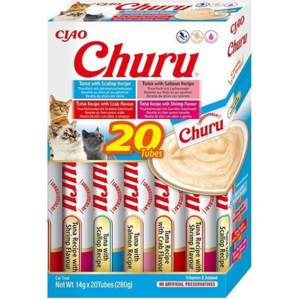 INABA Ciao Churu Box Tuna Mix - pamlsek pro kočky - 20 x 14g