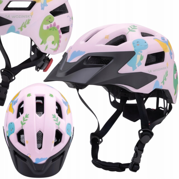 Wozinsky Dětská horská cyklistická helma s odnímatelným k...