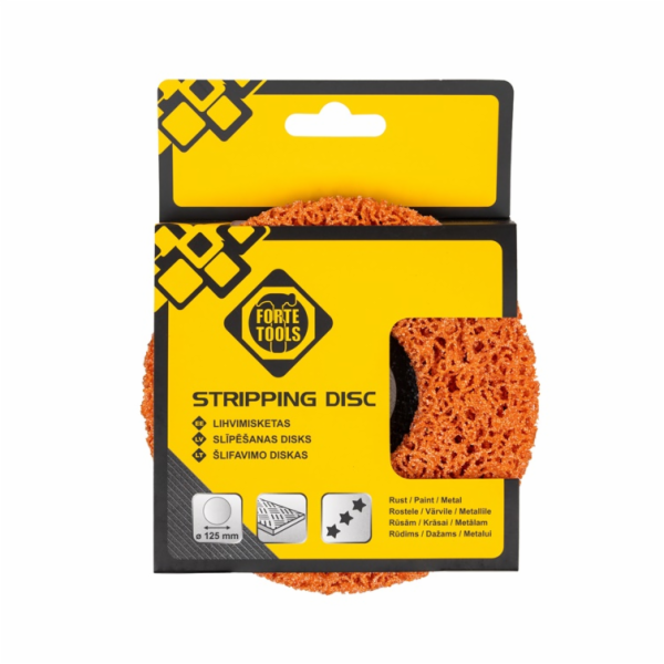 FORTE_TOOLS Brusný kotouč Forte Tools 125 mm oranžový