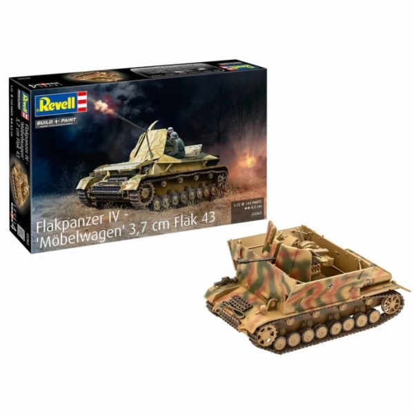 Revell Plastikový model tanku Flakpanzer IV 3.7 cm Flak 4...