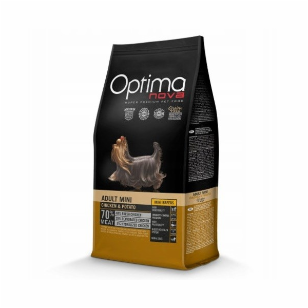 OPTIMANOVA Adult Mini Chicken & Potato - suché krmivo pro...