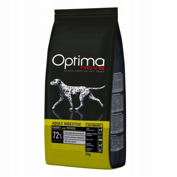 OPTIMANOVA Adult Digestive Rabbit & Potato - suché krmivo...