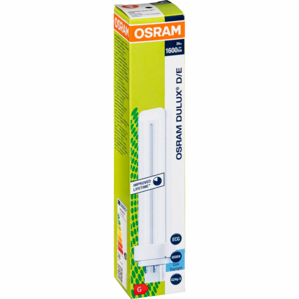 Osram DULUX D/E Energiesparlampe 26W/865 G24Q-3 FS1