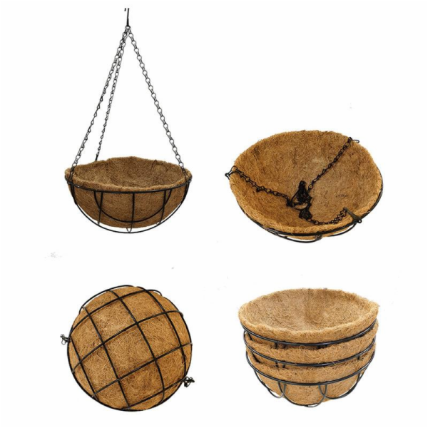 GARDEN_CENTE Závěsný květináč Garden Center, dřevěný, hnědý