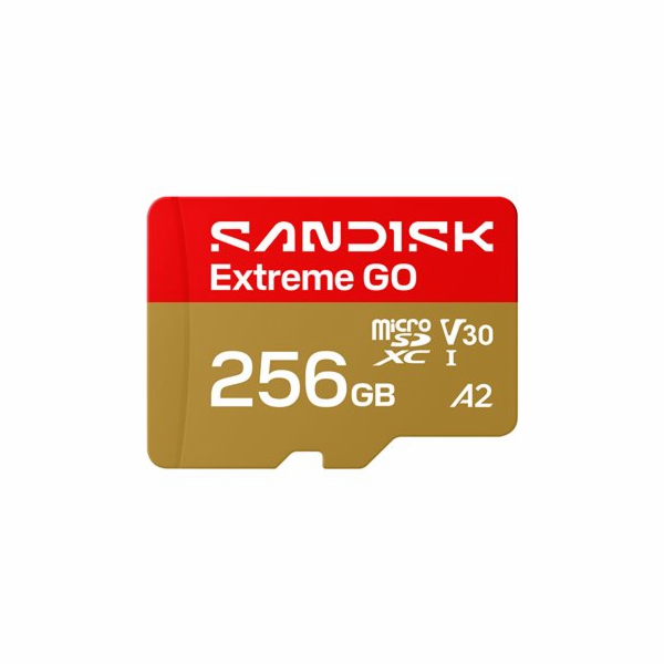 SanDisk Extreme Go - Pametová karta flash - 256 GB - A2 /...