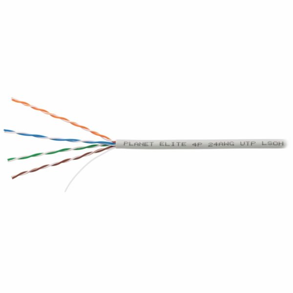 PLANET kabel UTP, drát, 4pár, Cat5e, LS0H, Planet Elite, ...