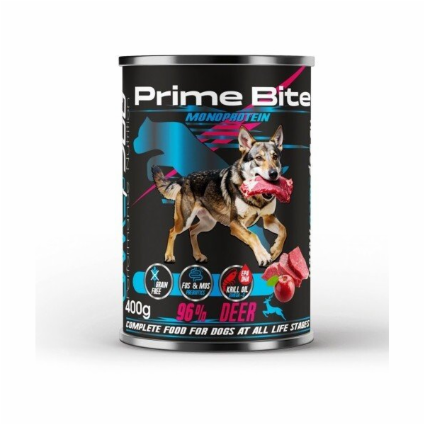 PRIME BITE Monoprotein Deer with an apple - vlhké krmivo ...
