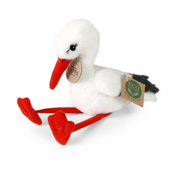 Rappa Plyšový čáp 14 cm ECO-FRIENDLY