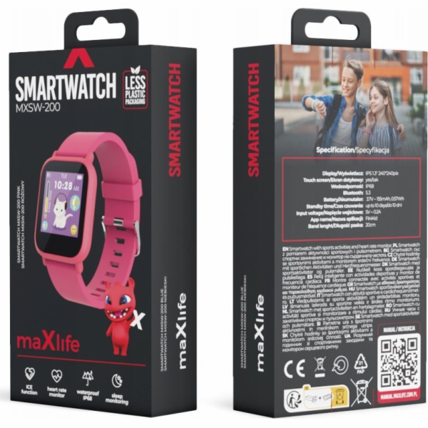 MaxLife Chytré hodinky Chytré hodinky Maxlife pro děti MX...