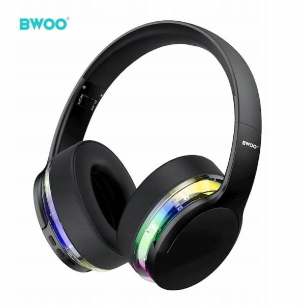 Avantree Bezdrátová sluchátka na uši BWOO BW587 s ANC, černá