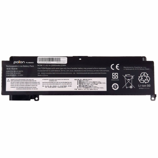 TRX Baterie Polion 01AV405 pro notebooky LENOVO ThinkPad ...