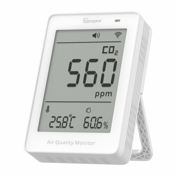 Sonoff AirGuard CO2 SAWF-08P WiFi LCD měřič kvality vzduchu