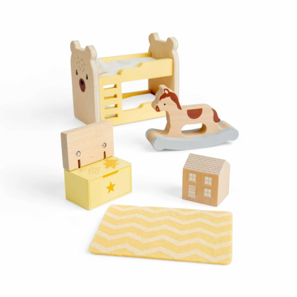 Bigjigs Toys Dřevěný nábytek do domečku pro panenky Dětsk...