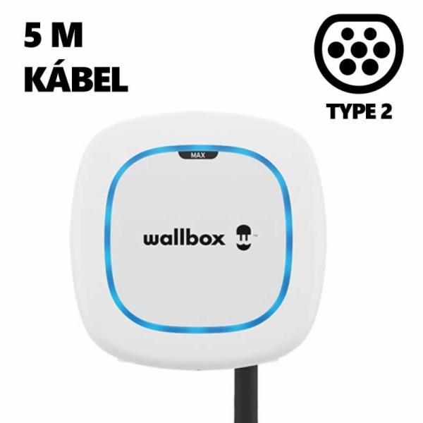 WALLBOX Pulsar Max Autonabíjačka 22 kW T2 5m b
