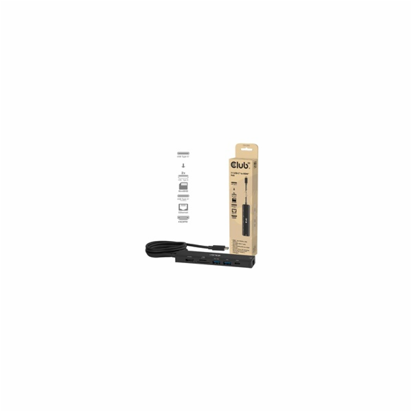 Club3D hub USB-C, 7-in-1 hub s 2x USB, 1xHDMI, 1xUSB-C PD...