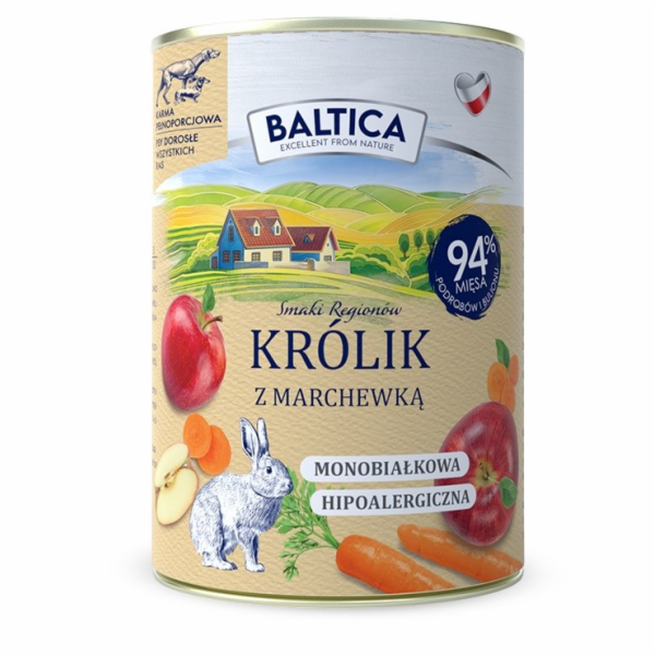 BALTICA Smaki regionów Mono Rabbit with carrot - vlhké kr...