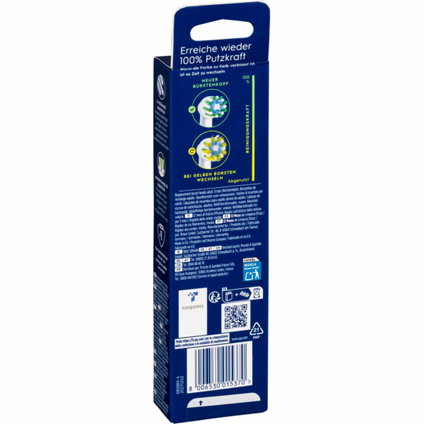 Oral-B Aufsteckbürsten  Pro CrossAction 4er