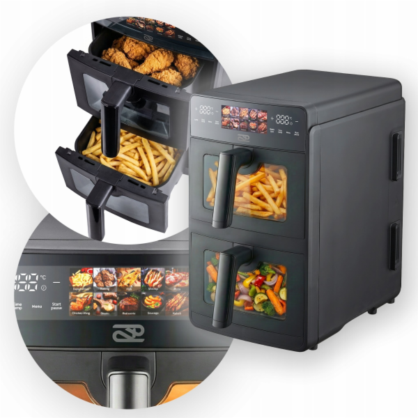 PROMIS Dvojitá vertikální fritéza bez tuku 10 l
