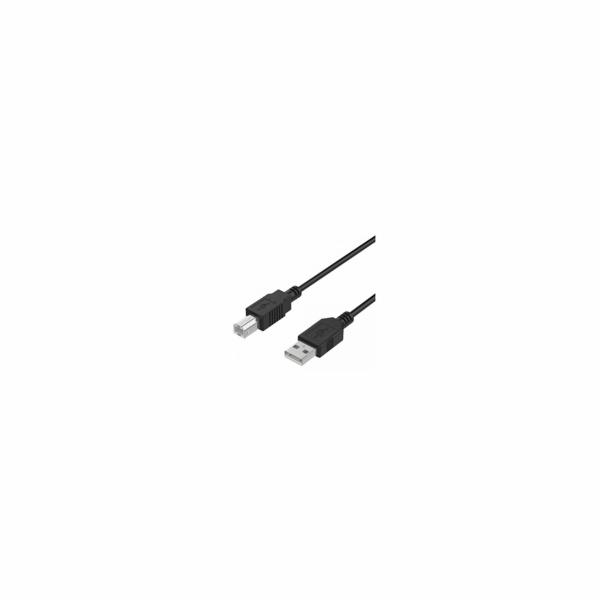 WG Datový kabel USB-A (male) to USB-B (male) / 1,5m / black
